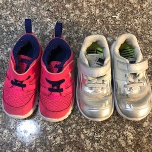 Bundle of Little Girls Nike shoes 7c